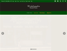 Tablet Screenshot of michelangelospizza.org